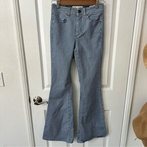 Stella Mcartney Striped Flare Jeans, Size 26